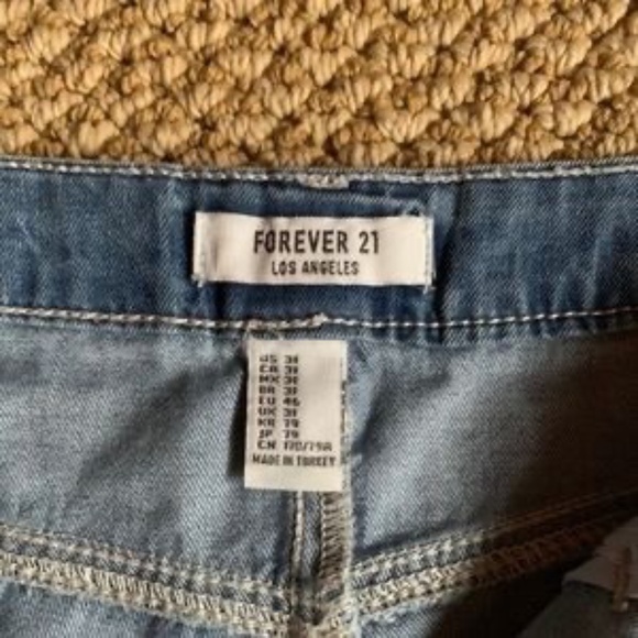 EUC Forever 21 Denim Midi Skirt, 31 - Picture 3 of 4